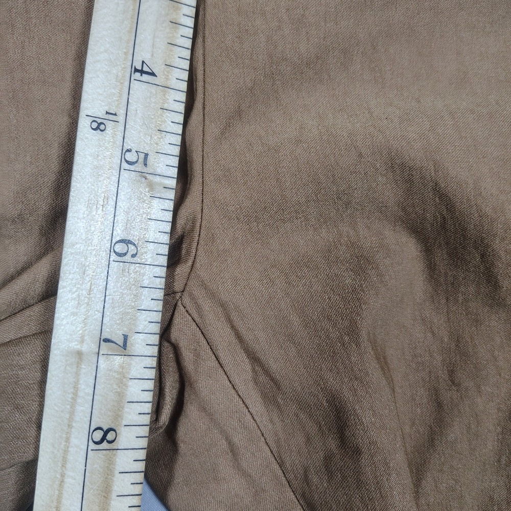 Lisette L Montreal Pants Women 2 Brown Slim Fit Pull On Solid Rayon Blend 805 - Picture 7 of 8
